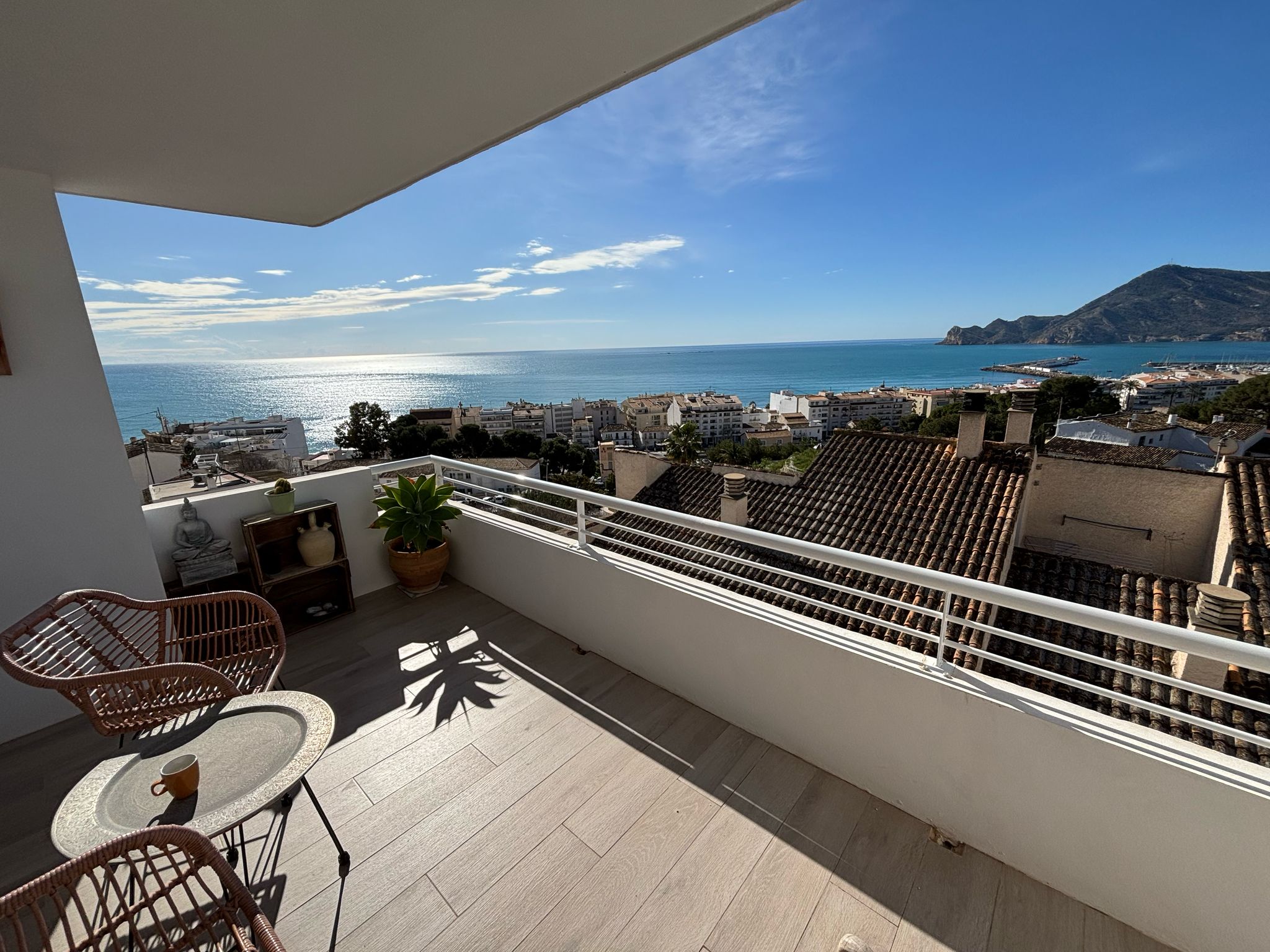 Uitzicht op zee in Spanje